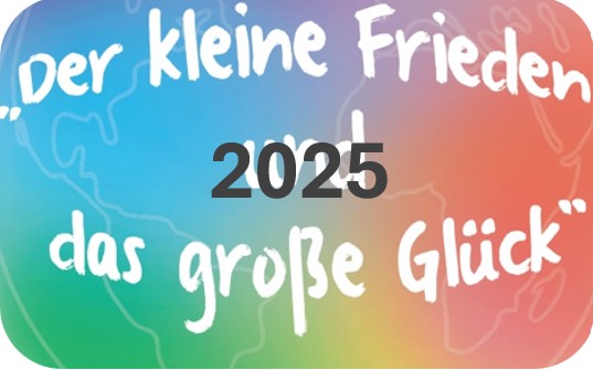 Thema der Mitmachausstellung 2025: Der kleine Frieden und das große Glück